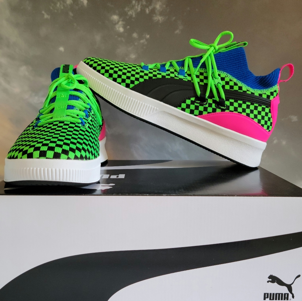Puma Clyde Court ‘Summertime’ Mens Shoes - Picture 1 of 14